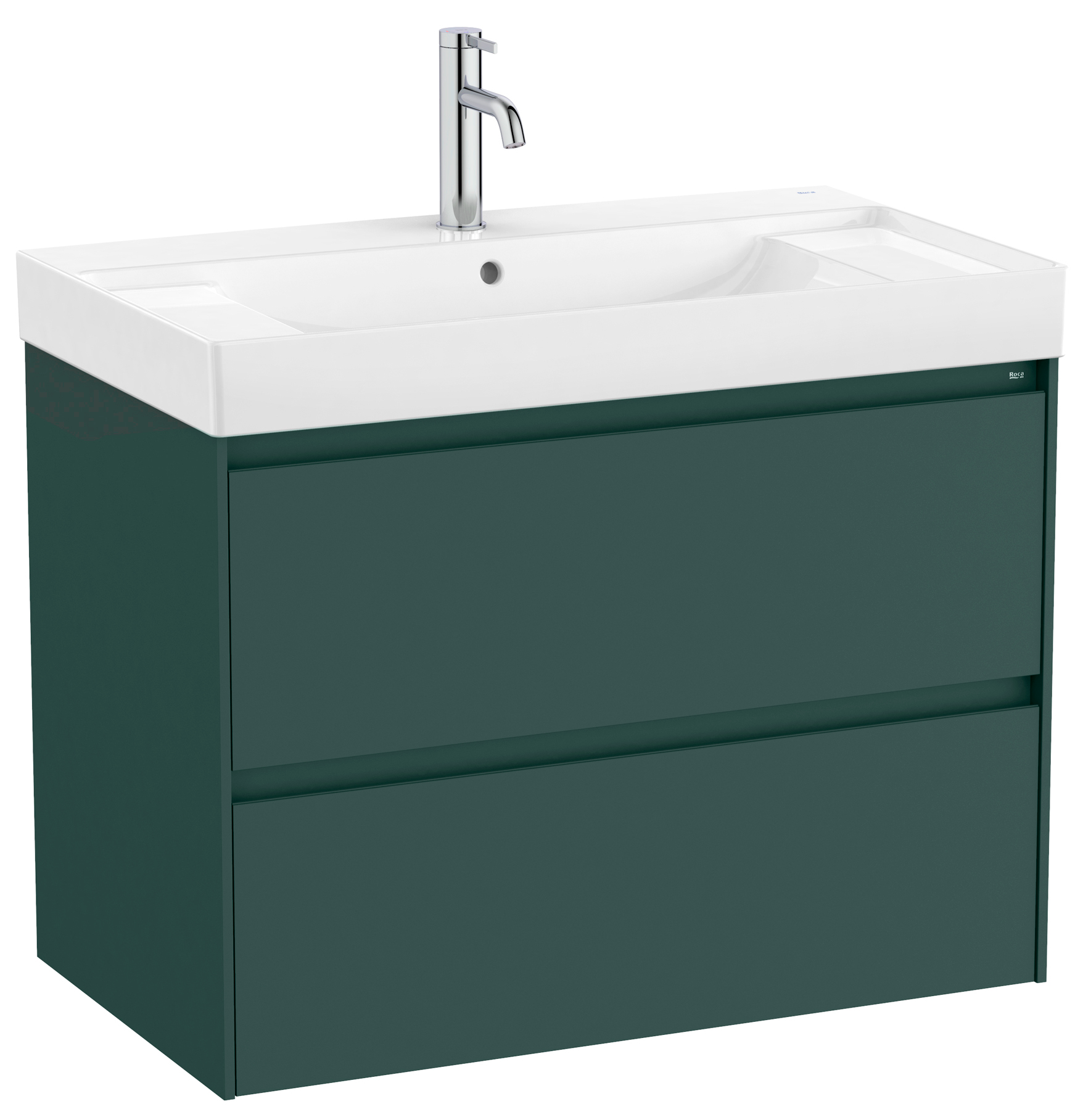 Roca Ona Unik umywalka z szafką 80 cm zielony mat A851691513