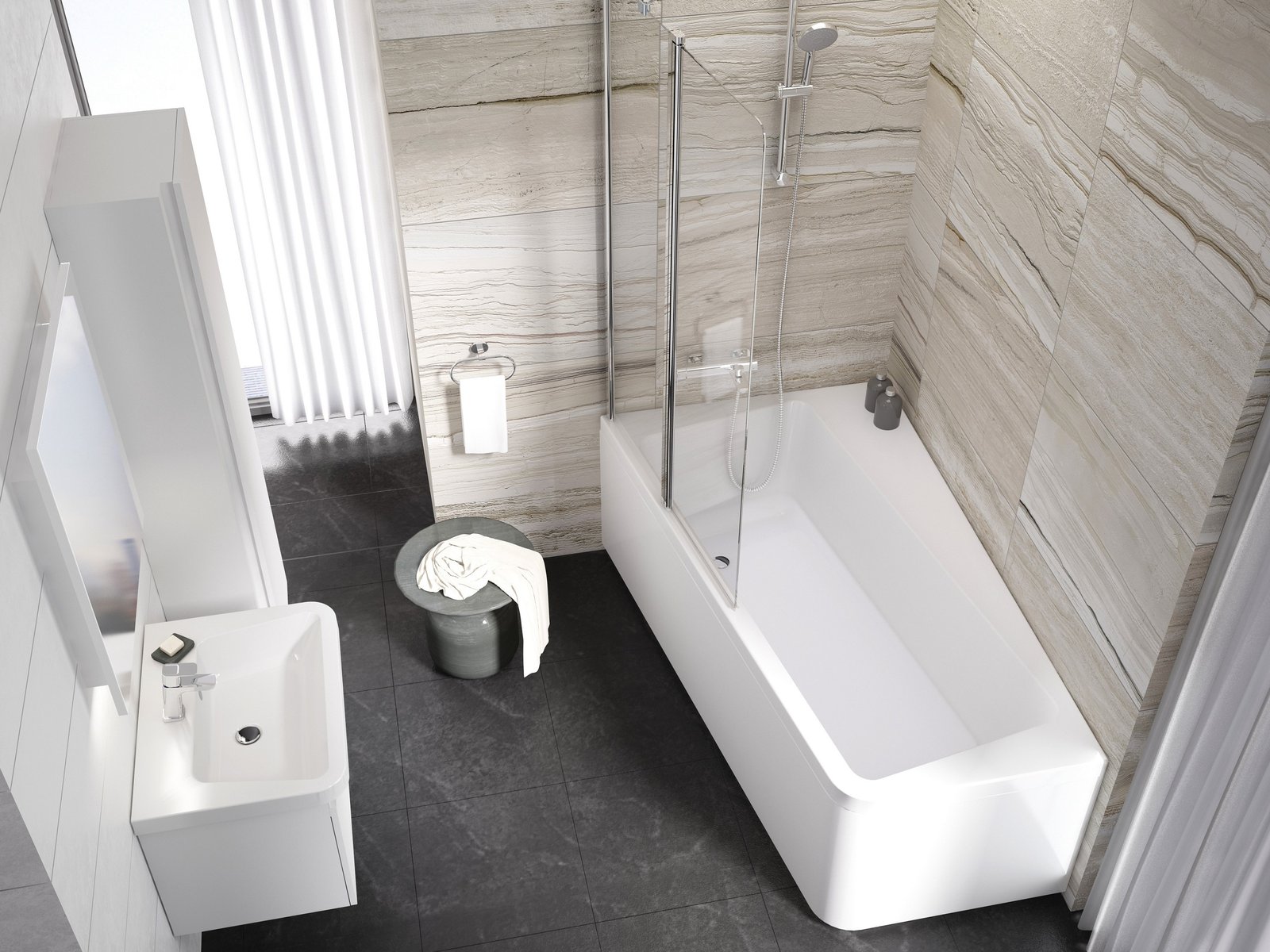 Ravak 10° wanna narożna 170x100 cm lewa biała C811000000