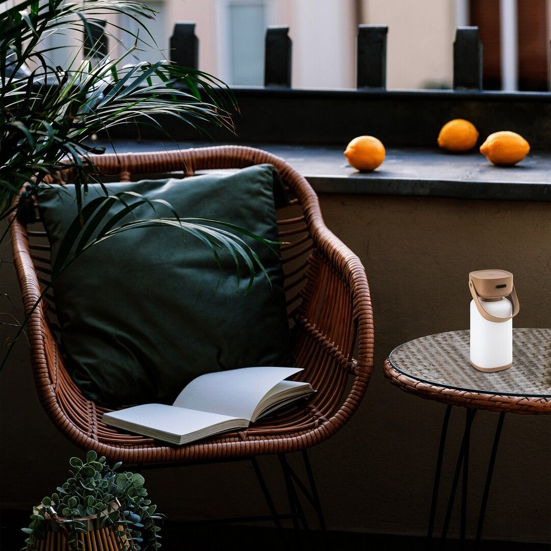 Rabalux Funes lampa stojąca zewnętrzna 1x3 W biała 77143