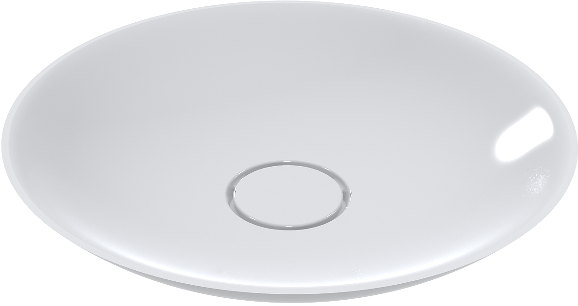 Miraggio Mars umywalka 40x40 cm okrągła nablatowa biała 69125595
