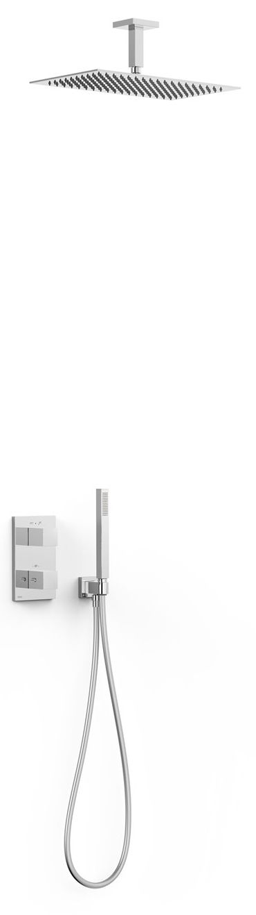 Tres Therm-Box zestaw prysznicowy podtynkowy termostatyczny z deszczownicą chrom 20225053