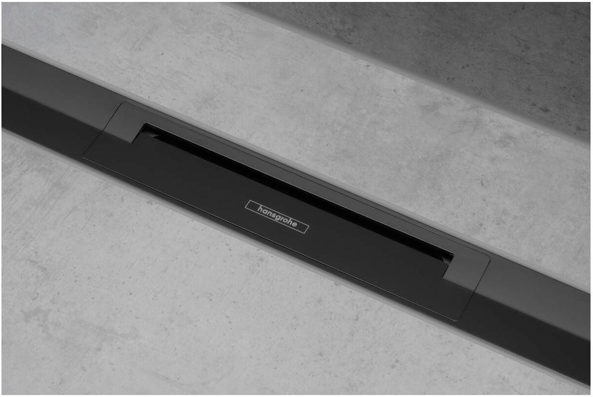 Hansgrohe Raindrain Flex element zewnętrzny odpływu 80 cm czarny mat 56044670 - Wysyłka w 24h