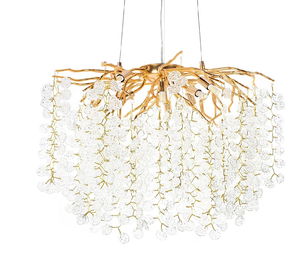 Moosee Riviera lampa wisząca 7x20 W złota 5900168832954