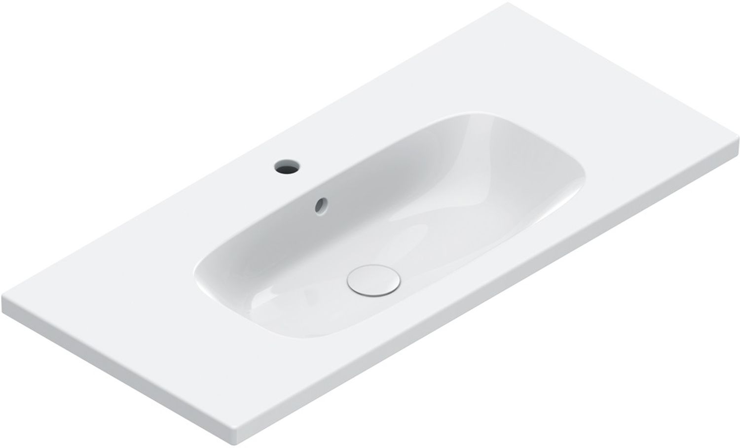 Catalano Alvea umywalka 100x46 cm prostokątna ścienna-meblowa biała 0621011001