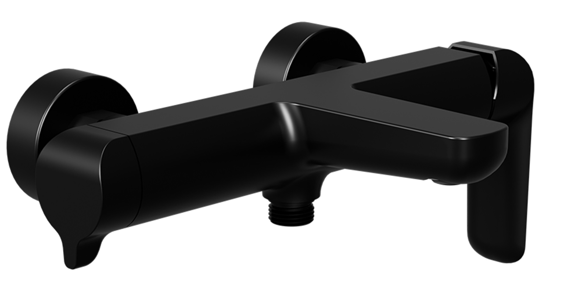 Excellent Clever 2.0 bateria wannowo-prysznicowa ścienna czarna AREX.4105BS