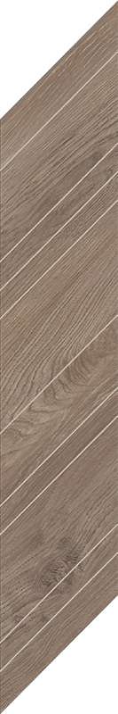Paradyż Wildland dekor ścienno-podłogowy 14,8x88,8 cm chevron prawy STR naturale brązowy