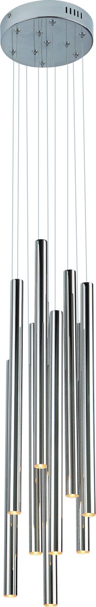 MaxLight Organic lampa wisząca 10x1W LED chrom P0206D