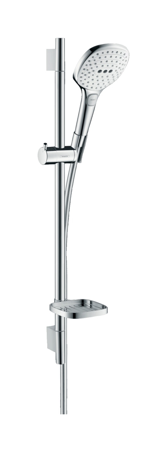 Hansgrohe Raindance Select E zestaw prysznicowy ścienny biały/chrom 26620400