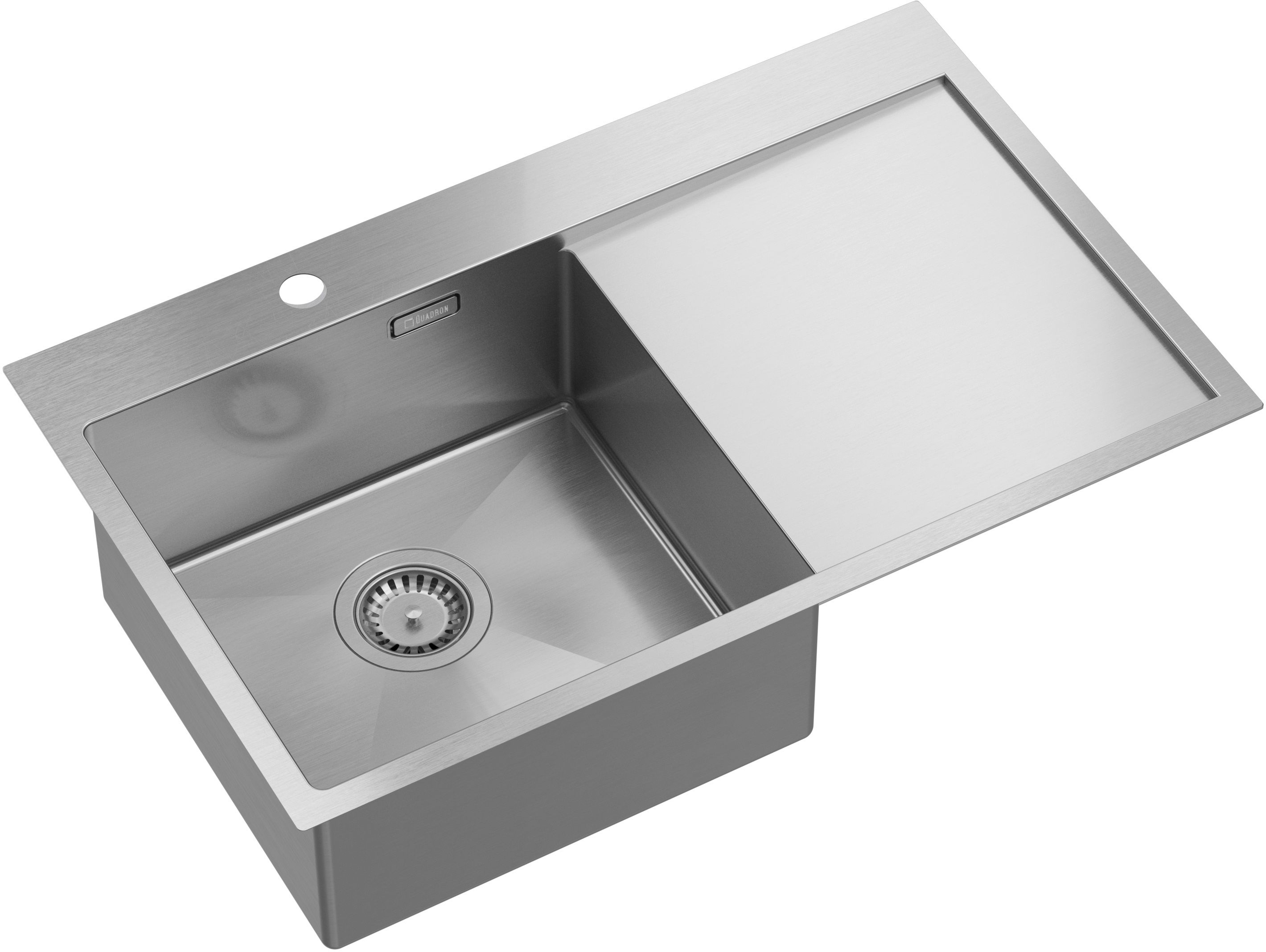 Quadron Russel 111 zlewozmywak stalowy 78x48 cm wpuszczany stal szlachetna HB7912BS