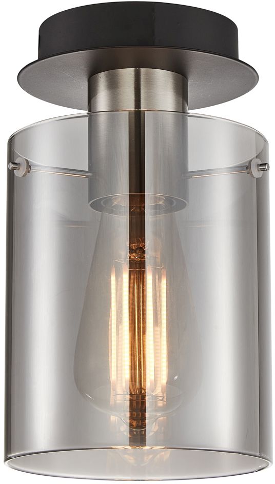 Italux Sardo lampa podsufitowa 1x40 W szara-nikiel SPL-5581-1SC-SC-SG