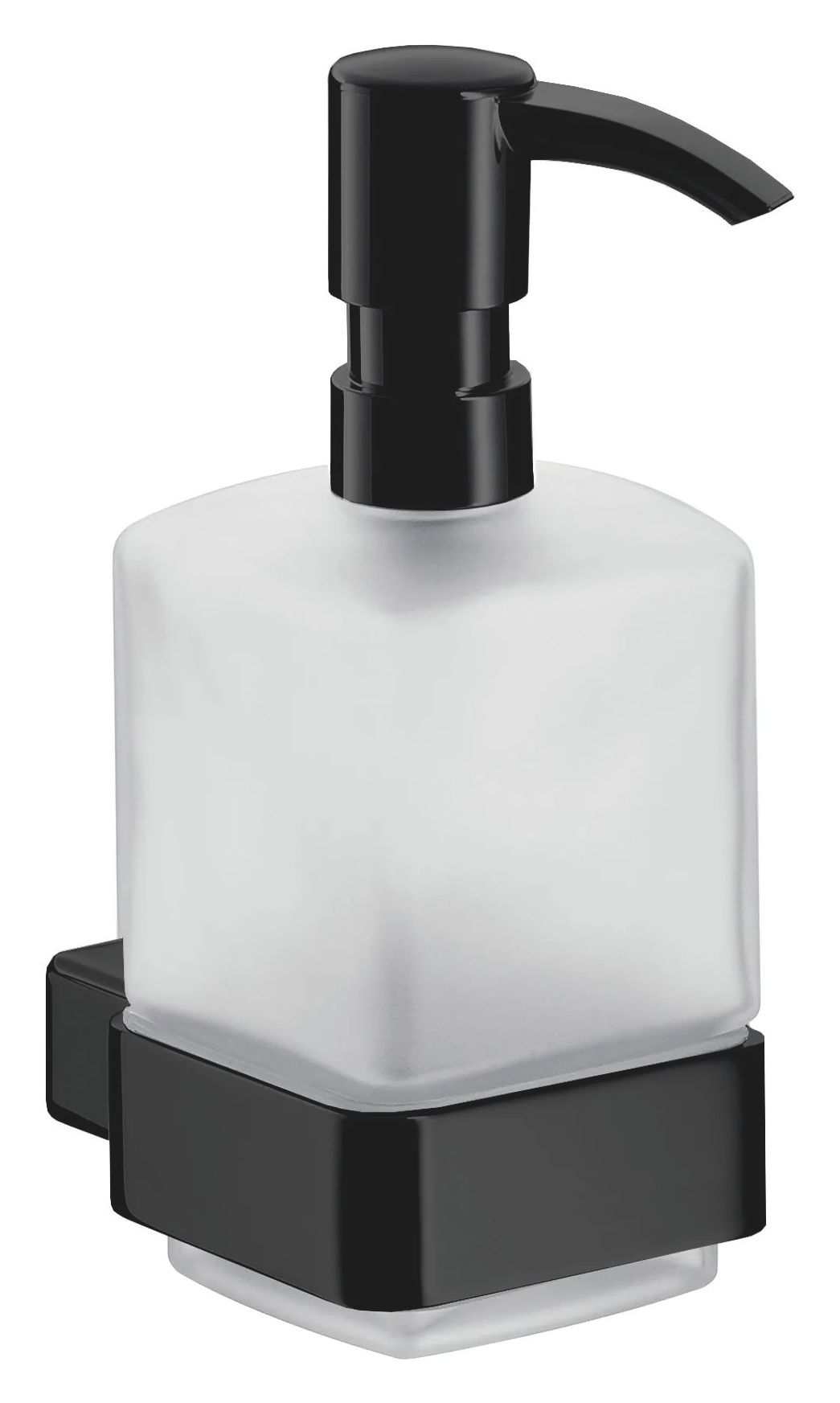 Emco Loft dozownik do mydła czarny/szkło satynowe 052113301