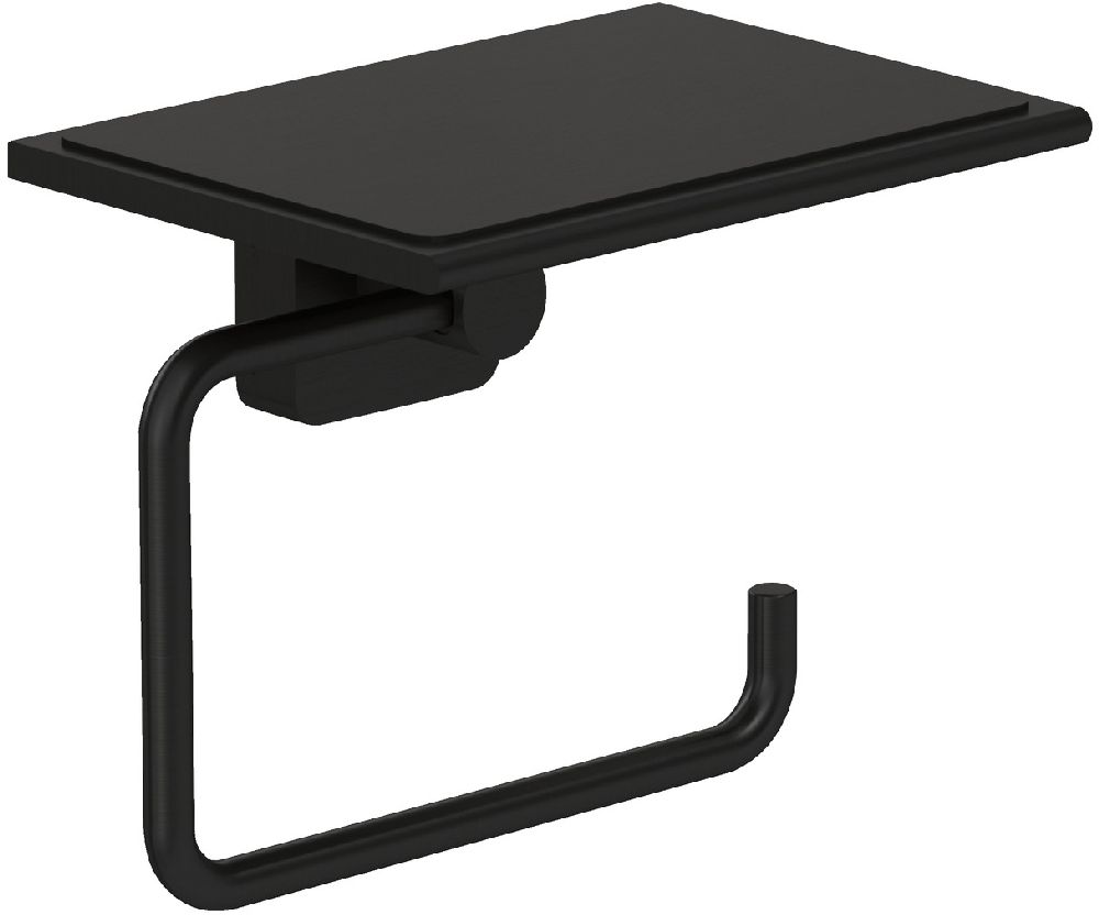 Kludi Vela S uchwyt na papier toaletowy czarny mat 2597139