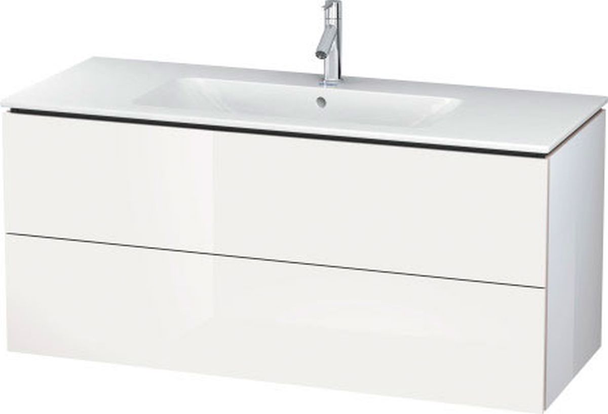 Duravit L-Cube szafka 122 cm podumywalkowa wisząca biały połysk lakier LC624308585