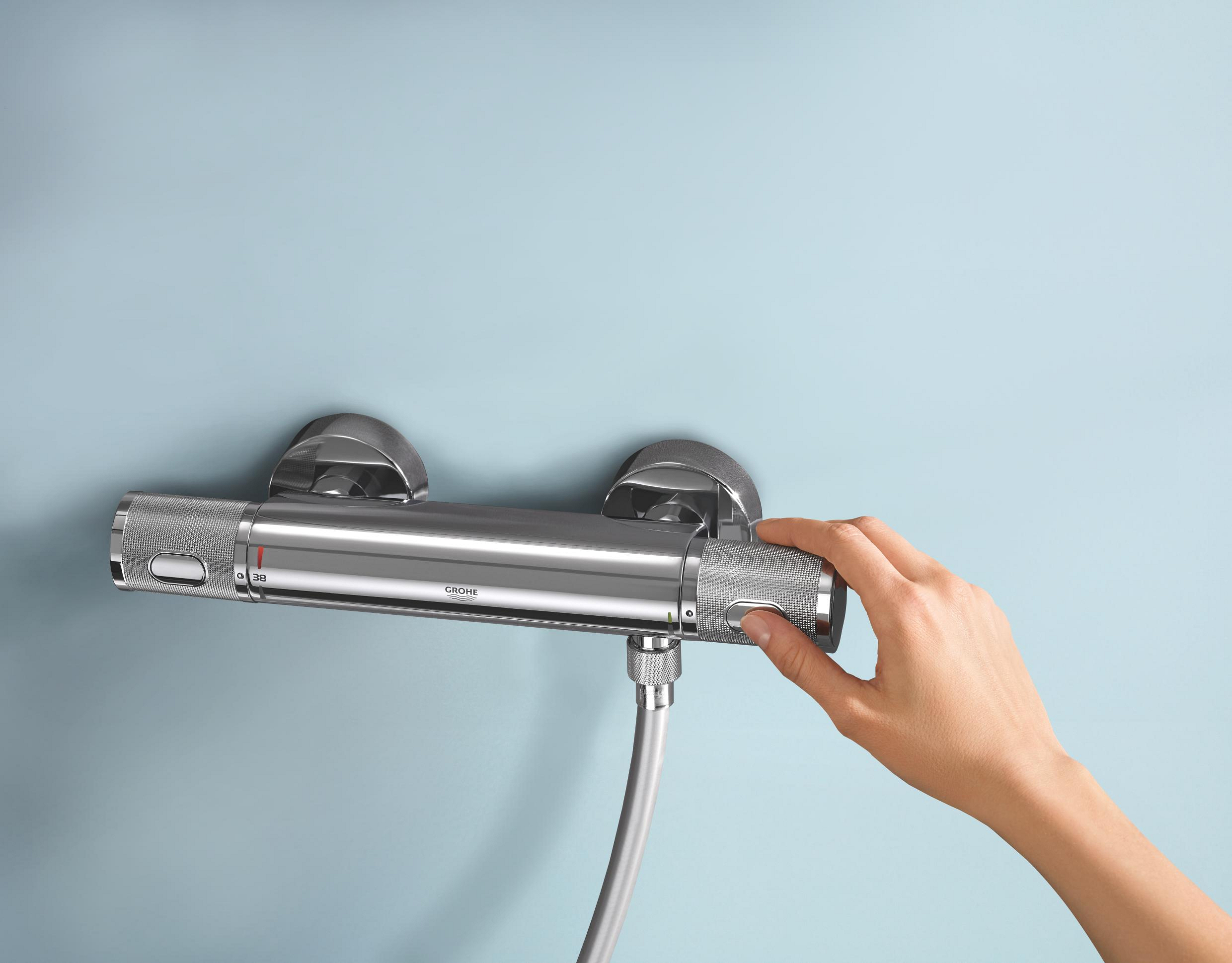 Grohe Precision Feel bateria wannowo-prysznicowa ścienna termostatyczna chrom 34788000 - Wysyłka w 24h