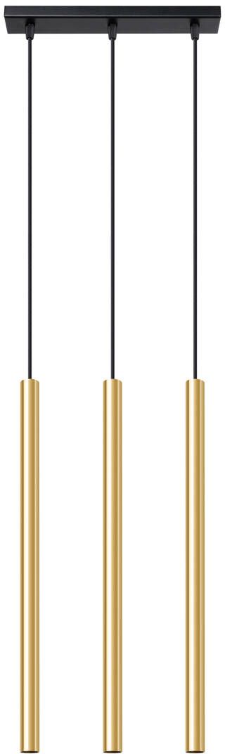 Sollux Lighting Pastelo lampa wisząca 3x8W złoty połysk SL.1196