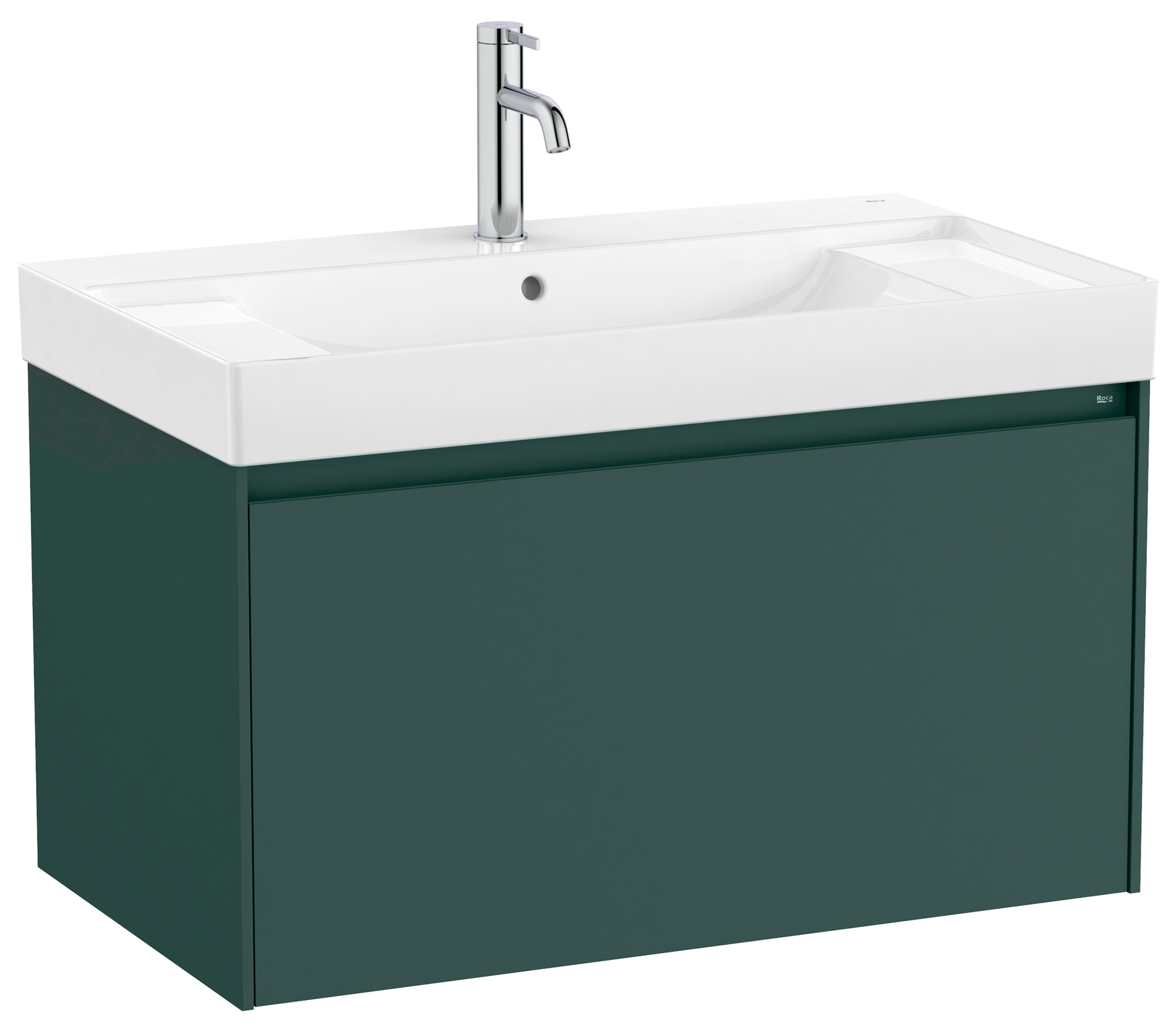 Roca Ona Unik umywalka z szafką 80 cm zielony mat A851685513