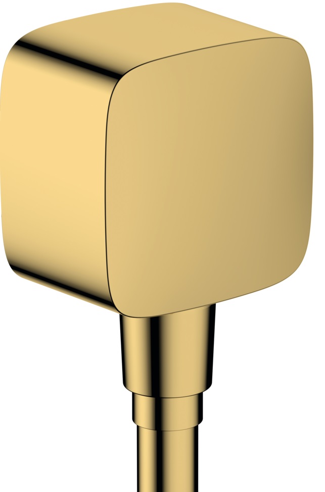Hansgrohe Fixfit przyłącze kątowe z zaworem zwrotnym złoty optyczny polerowany 26457990