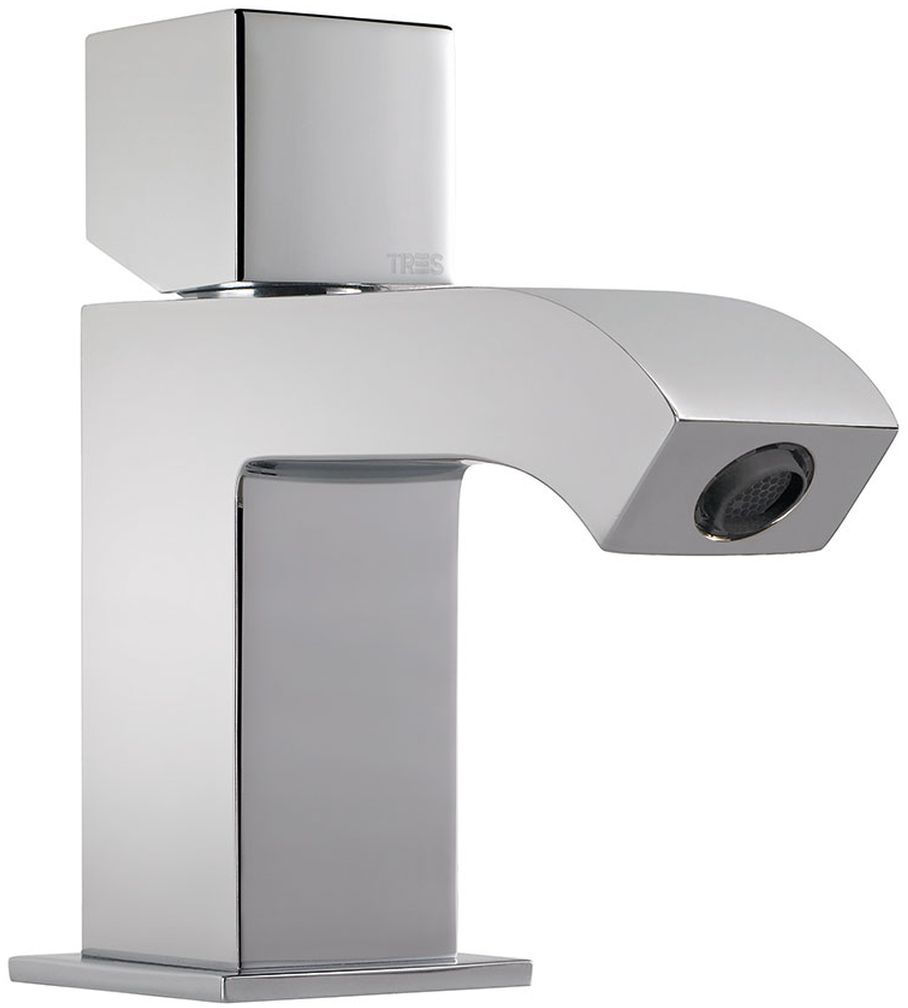 Tres Cuadro-Tres bateria umywalkowa stojąca chrom 1.07.103