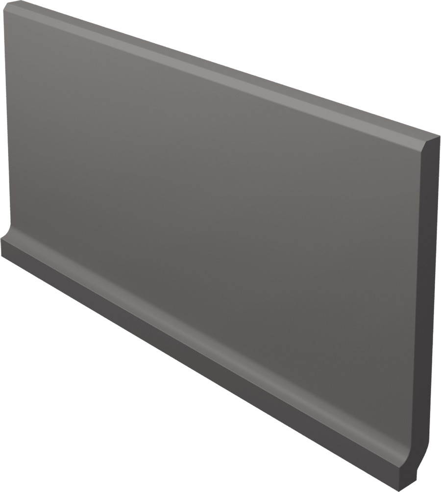 Paradyż Bazo cokół podłogowy 10x19,8 cm wywinięty monokolor czarny mat