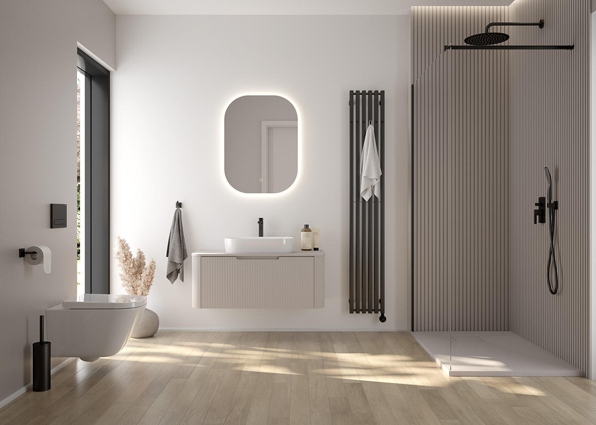 Oltens Stang (S) grzejnik łazienkowy 180x13 cm grafit 55024400 - Wysyłka w 24h