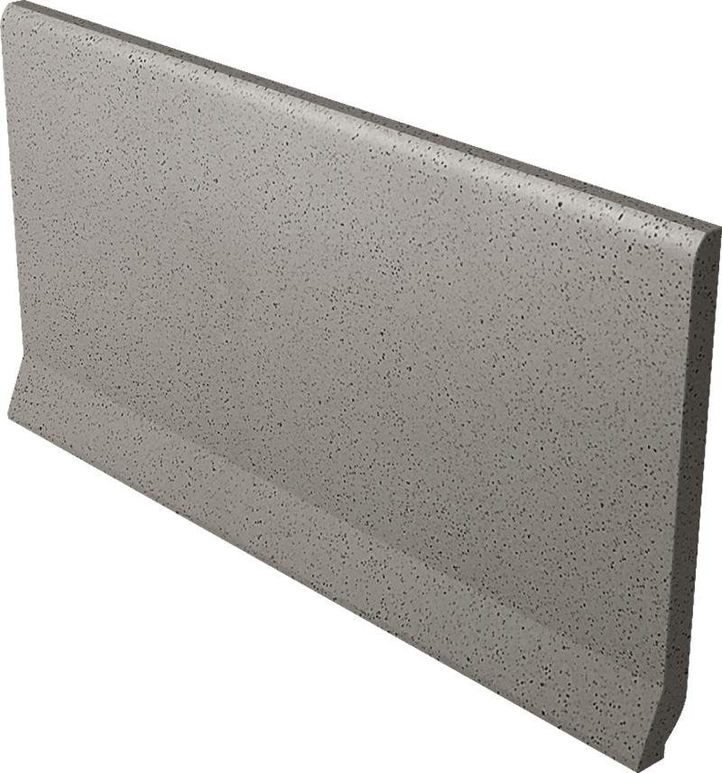 Paradyż Bazo cokół podłogowy 10x19,8 cm wywinięty ostry sól-pieprz szary mat