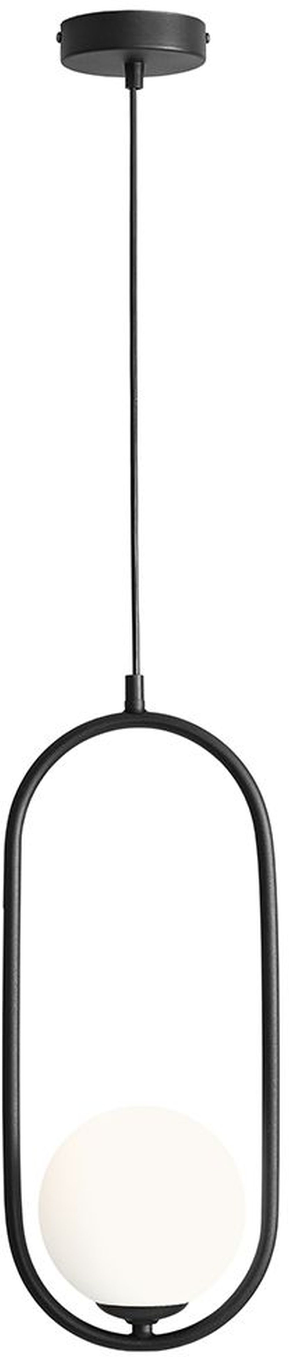 Aldex Riva lampa wisząca 1x40 W czarna 1086G1