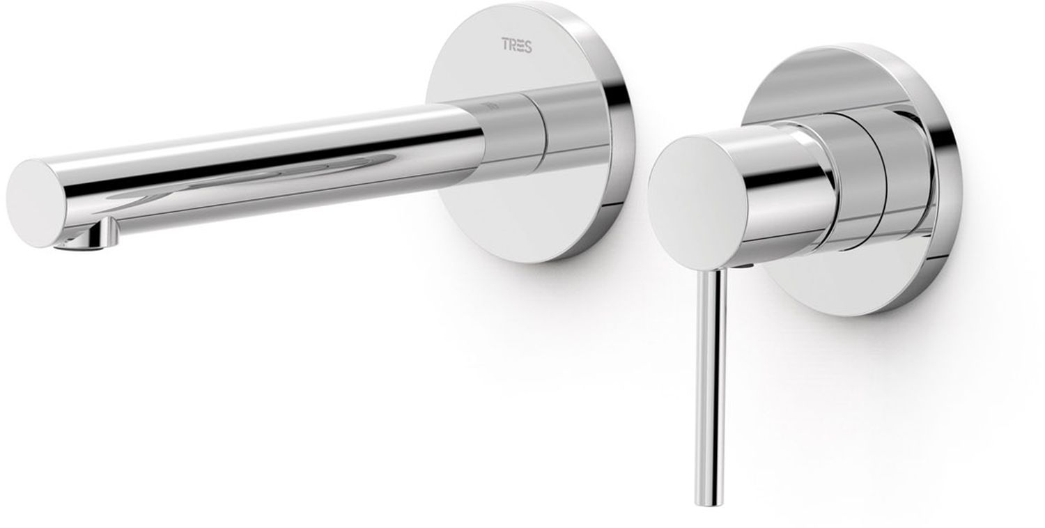 Tres Max-Tres bateria umywalkowa podtynkowa chrom 06230021