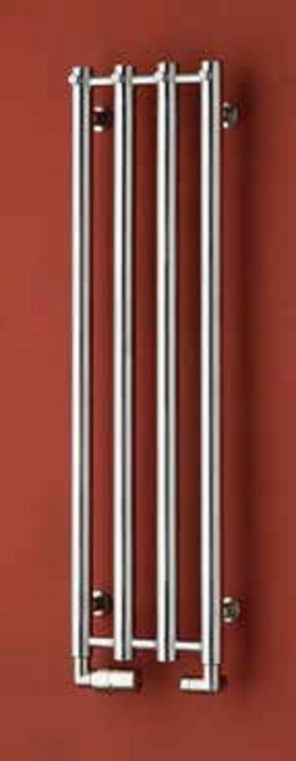 P.M.H. Rosendal grzejnik łazienkowy 26,6x95 cm srebrny metalik strukturalny R1MES