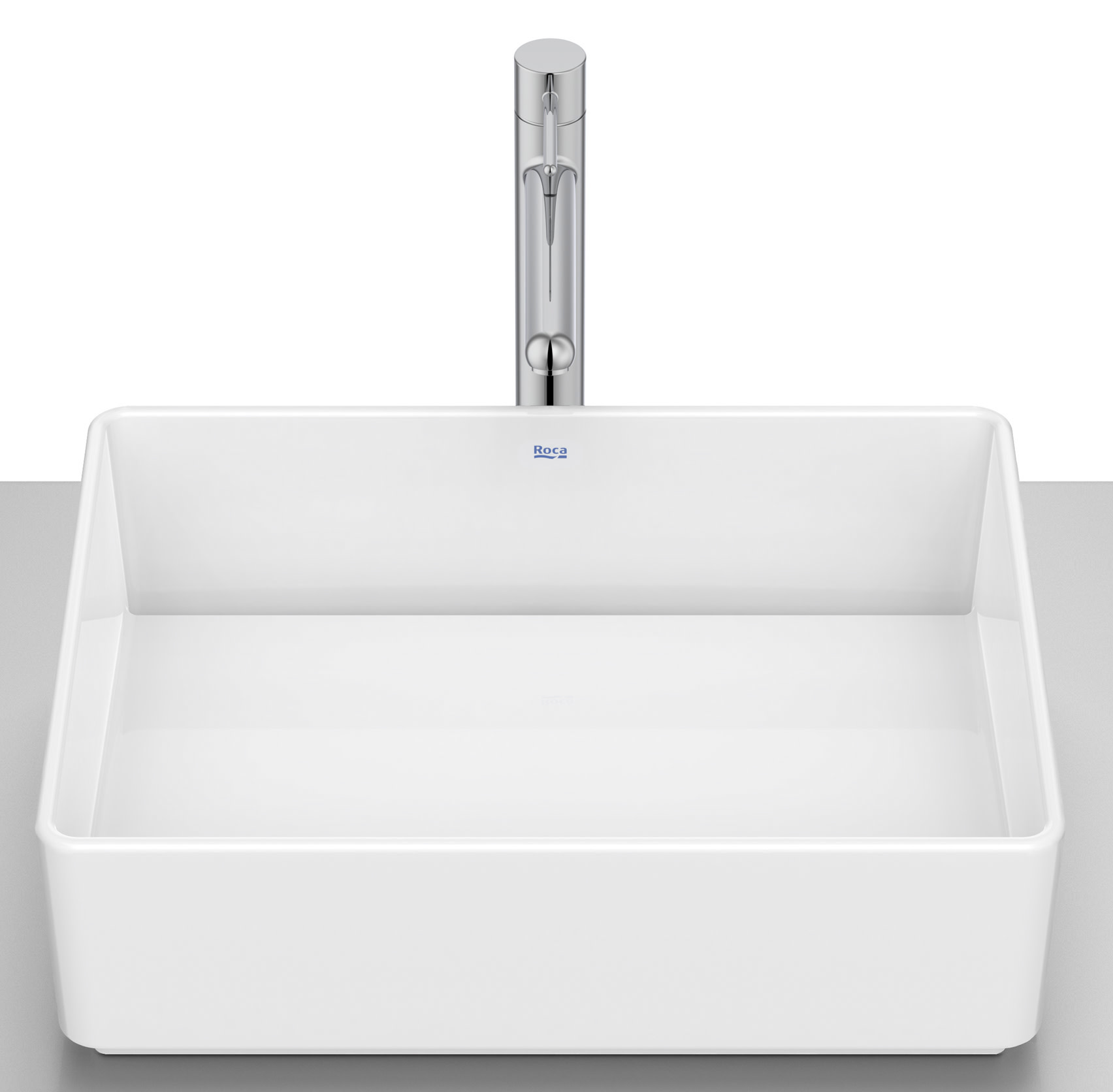 Roca Tura umywalka 45x35 cm prostokątna nablatowa biała A327691000 - Wysyłka w 24h