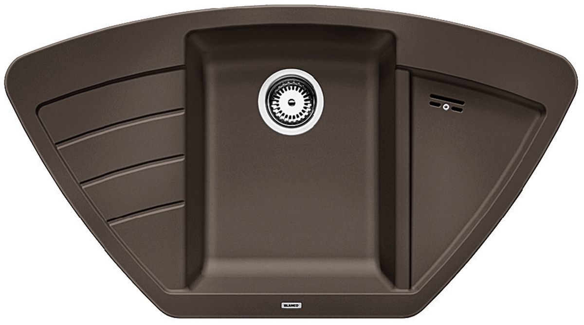 Blanco Zia 9 E lewozmywak 93x51 cm z Silgranit PuraDur kawowy 515074