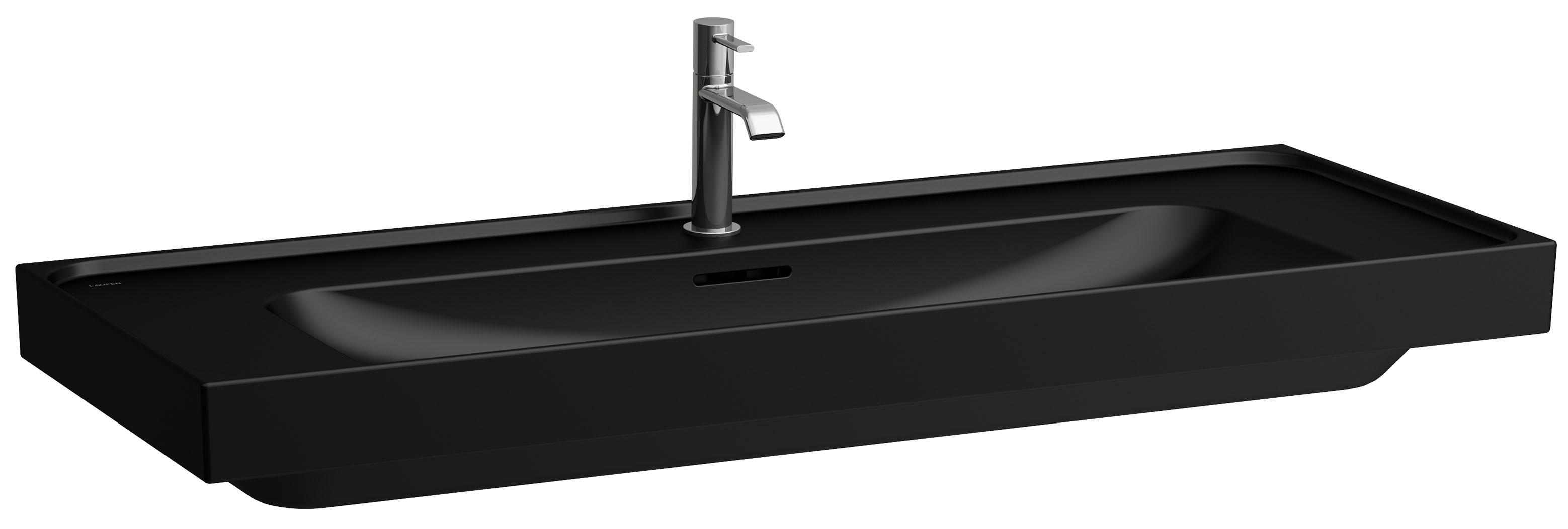 Laufen Meda umywalka 120x46 cm prostokątna ścienna-meblowa czarny mat H8141117161041