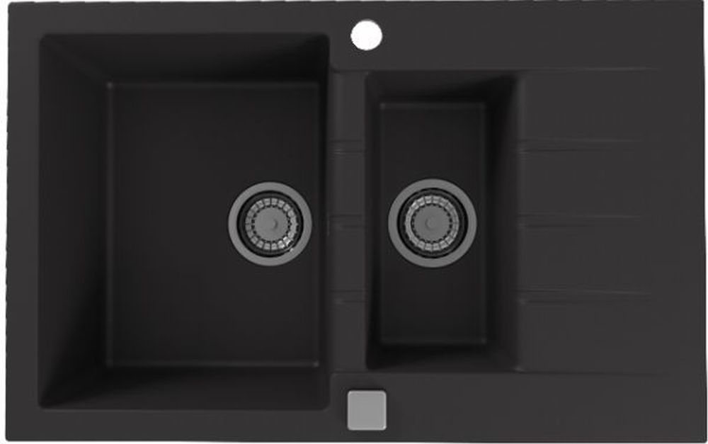 Alveus Cadit 70 zlewozmywak 79x50 cm Granital czarny 1131361 - Wysyłka w 24h