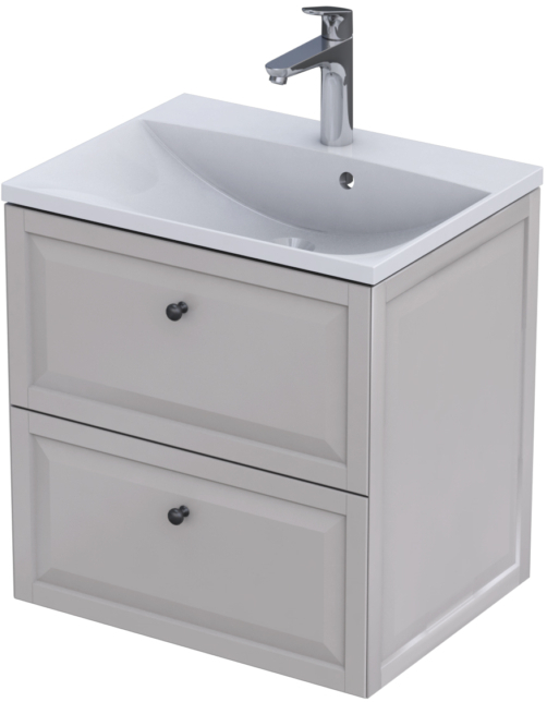 Oristo Montebianco szafka 60 cm podumywalkowa wisząca piaskowy mat OR47-SD2S-60-10