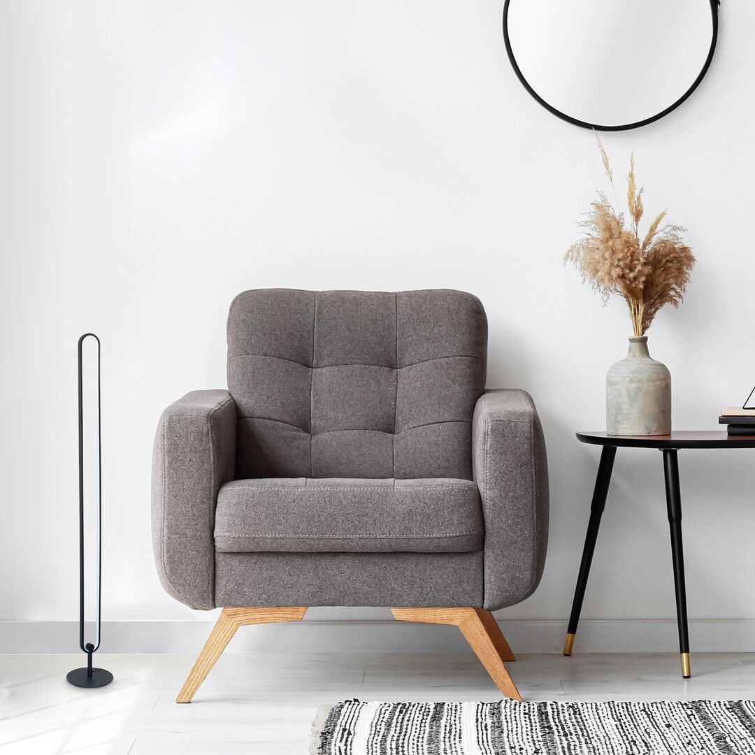 Rabalux Barto lampa stojąca 1x19 W biała-czarna 74051