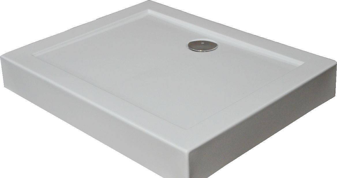 Sea-Horse brodzik 100x80 cm prostokątny biały BKB301