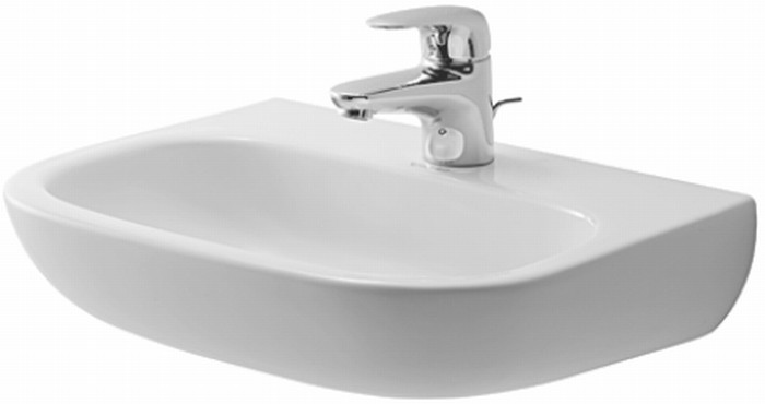 Duravit D-Code Med umywalka 45x34 cm ścienna półokrągła biała 07074500702