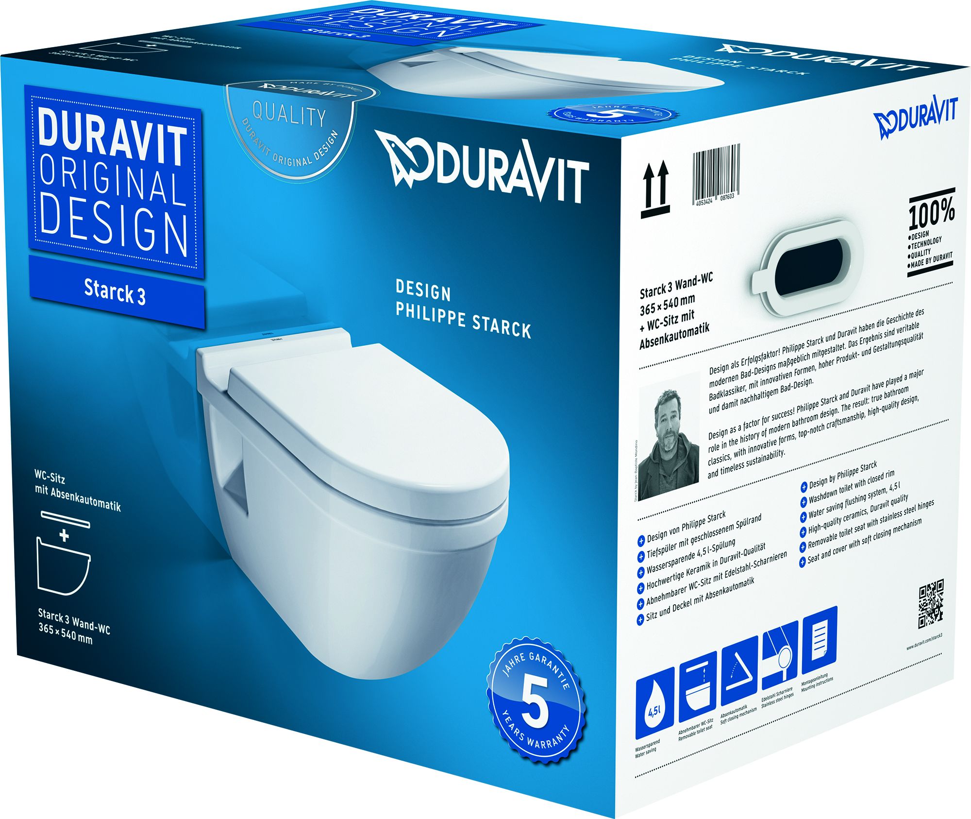 Duravit Starck 3 miska WC z deską wolnoopadającą 42000900A1