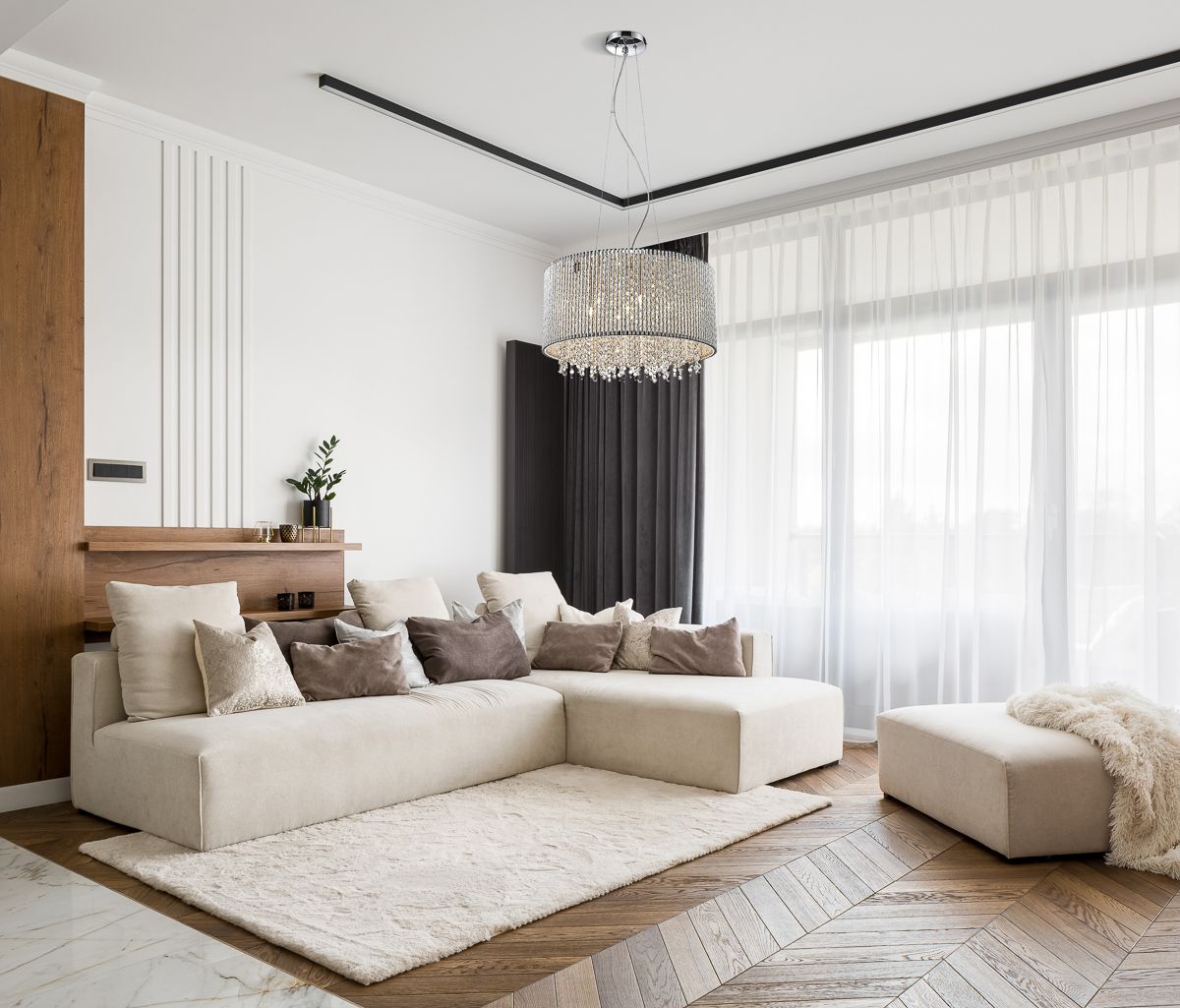 Italux Anabella lampa wisząca 7x42 W srebrna P0207-07D-F4QL