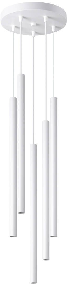 Sollux Lighting Pastelo lampa wisząca 5x8W biały SL.1175