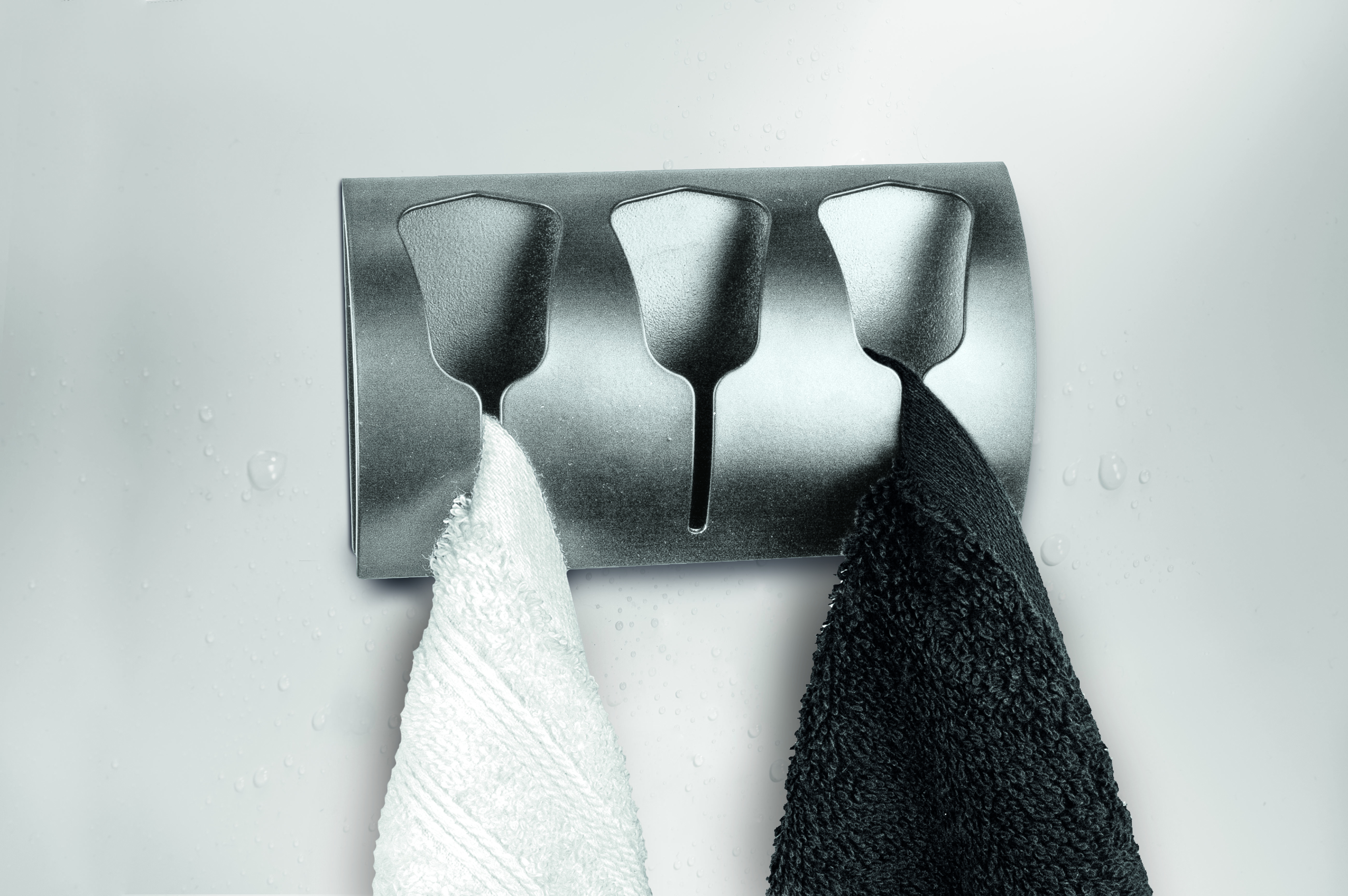 Kleine Wolke Tulip wieszak na ręczniki potrójny chrom 8645117887