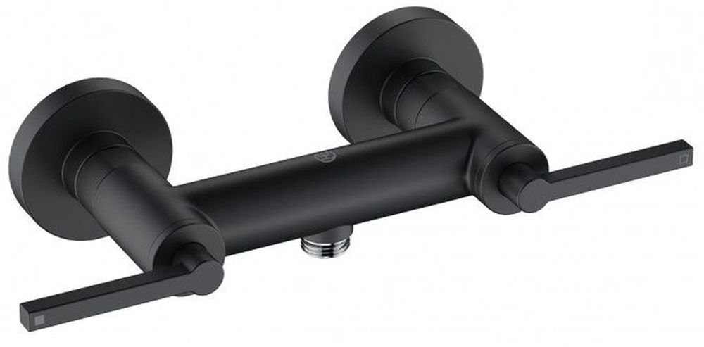 Kludi Nova Fonte Puristic bateria prysznicowa ścienna czarny mat 207103915