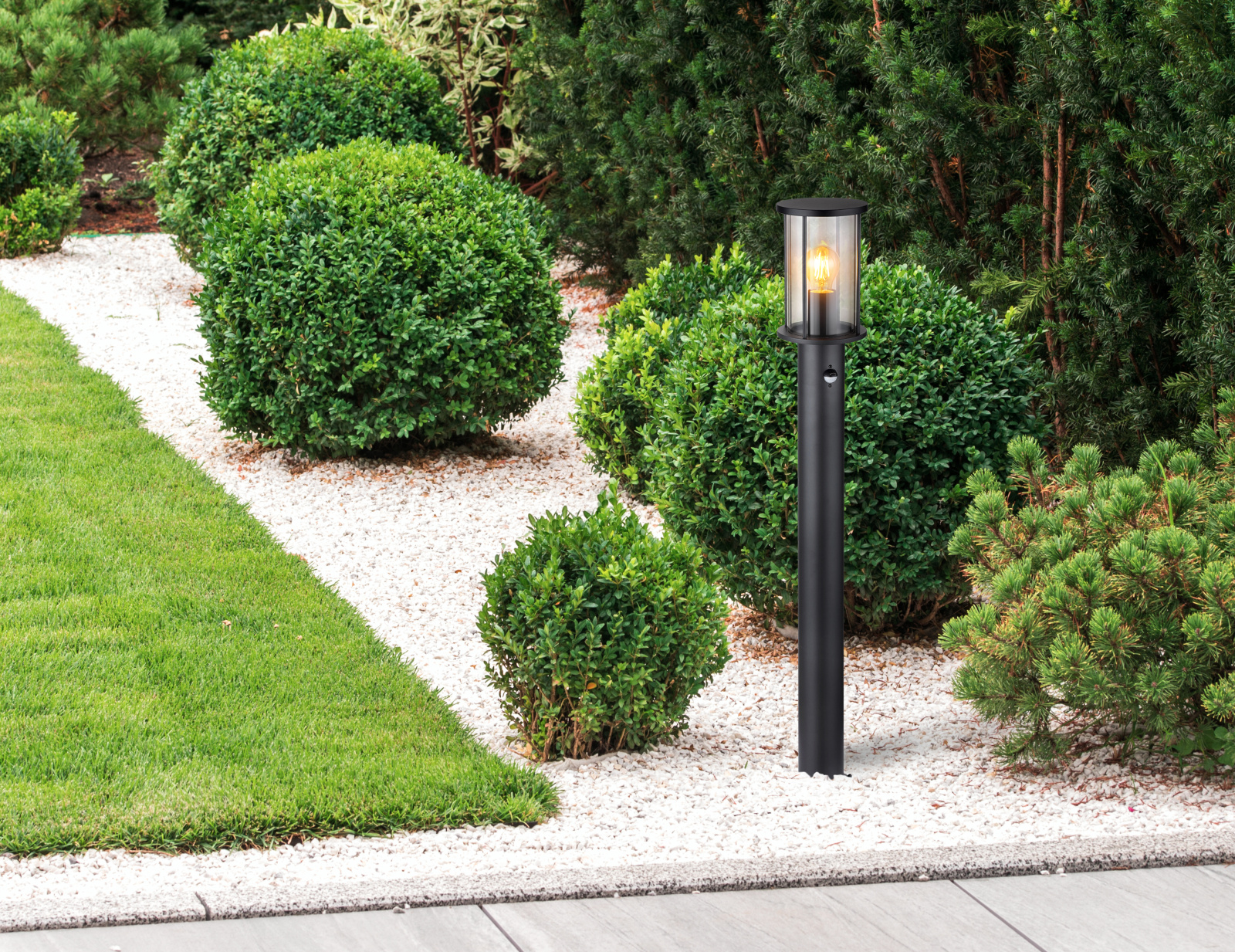 Globo Lighting Gracey lampa stojąca zewnętrzna 1x60W czarny mat 31363S