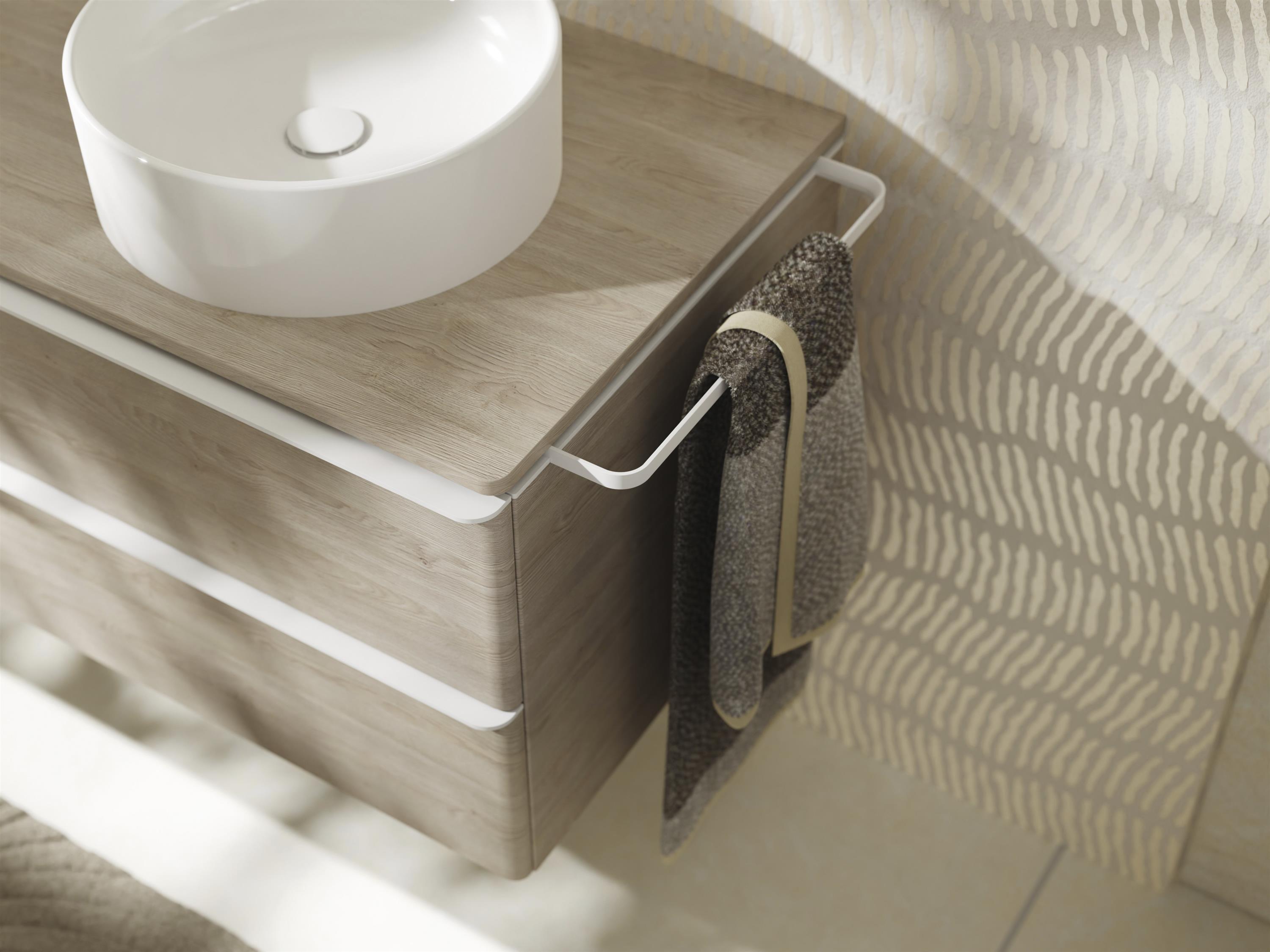 Hansgrohe Xelu Q wieszak na ręcznik do szafki biały mat 54143700