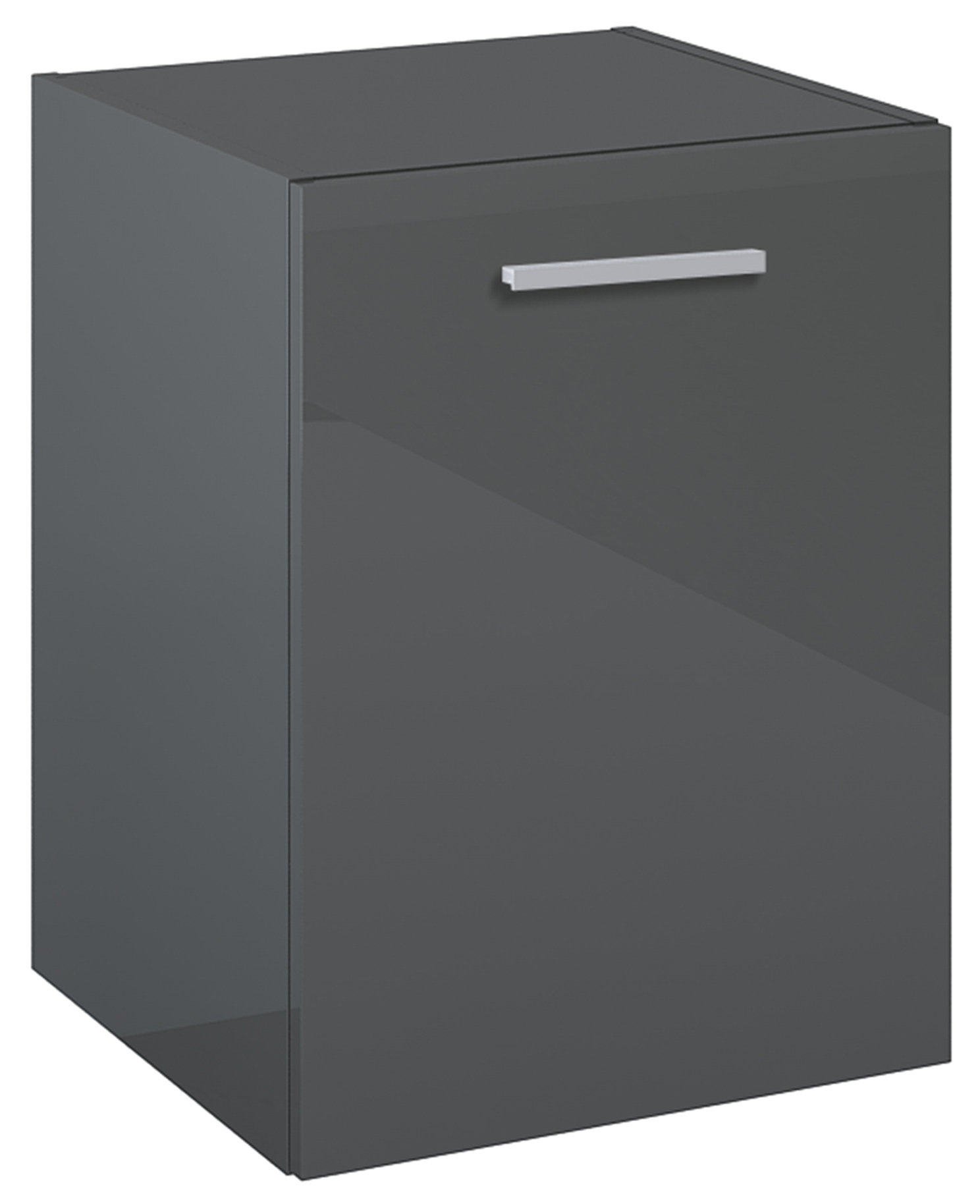 Roca Kwadro szafka 39,8x38,4x53 cm boczna wisząca antracyt A857974153