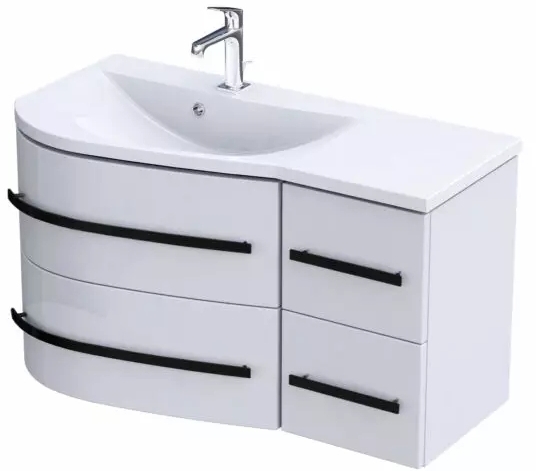 Oristo Opal szafka 90x44x50 cm podumywalkowa wisząca biała OR30-SD4S-90-1-LV6