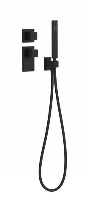Tres Block-System bateria prysznicowa podtynkowa termostatyczna czarny mat 206.251.91.NM - Wysyłka w 24h