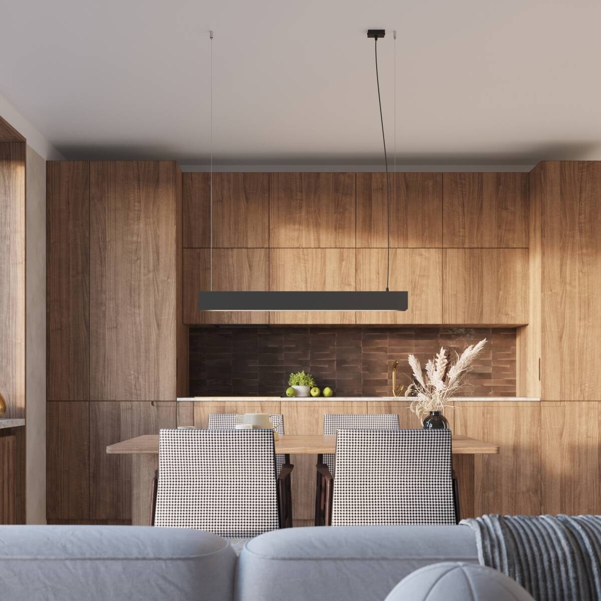 Sollux Lighting Spark lampa wisząca 1x8 W czarna SL.1395