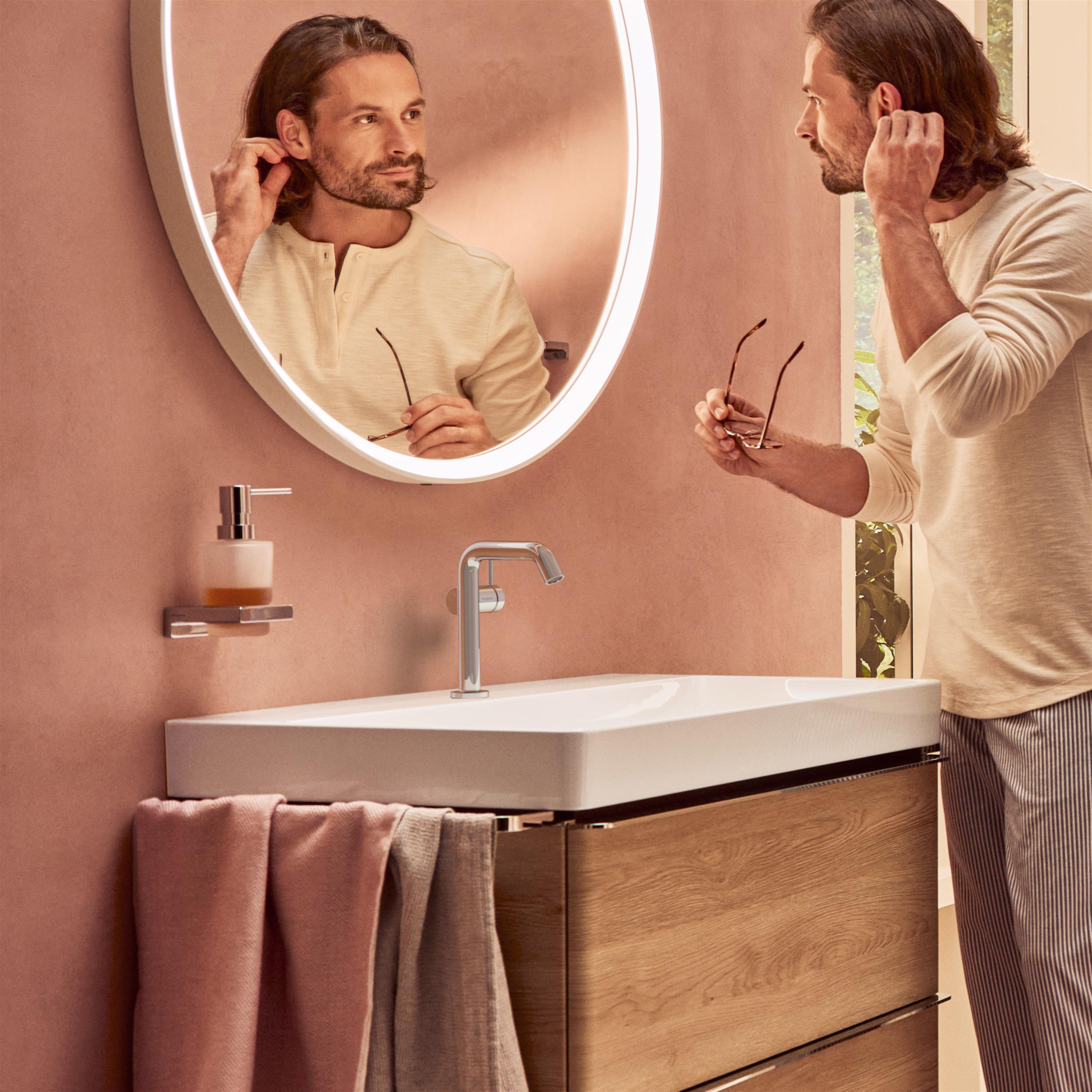 Hansgrohe Tecturis S bateria umywalkowa stojąca CoolStart chrom 73341000