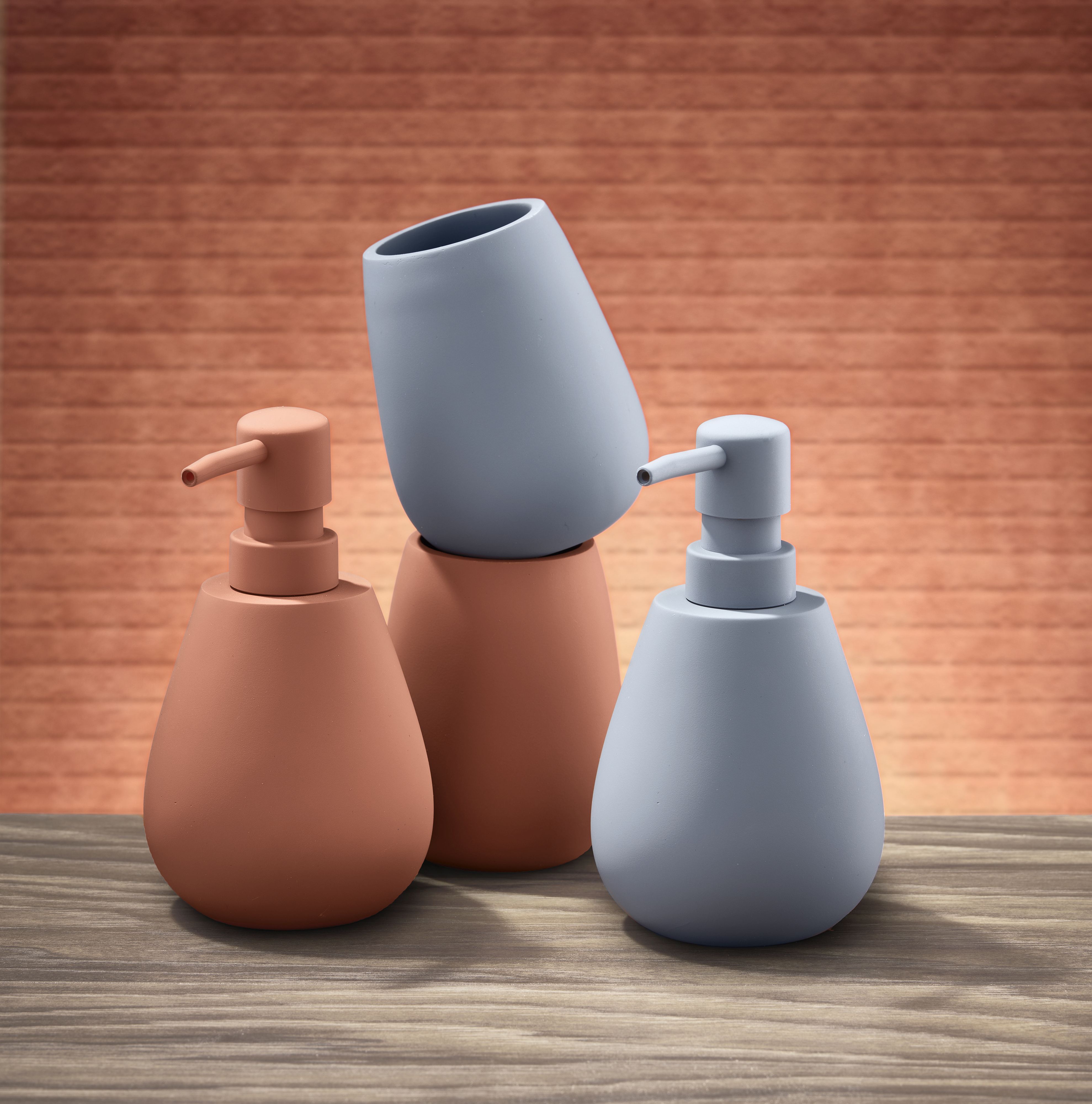 Kleine Wolke Drip dozownik do mydła 280 ml niebieski mat 8088783854