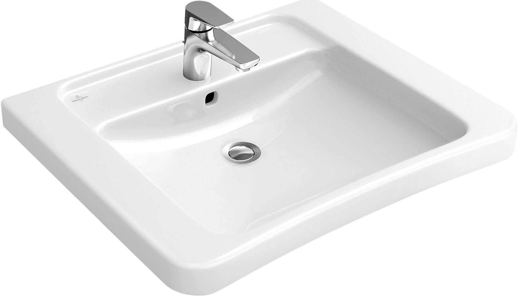 Villeroy & Boch Vita umywalka 65x55 cm prostokątna ścienna dla niepełnosprawnych biała 517867T2